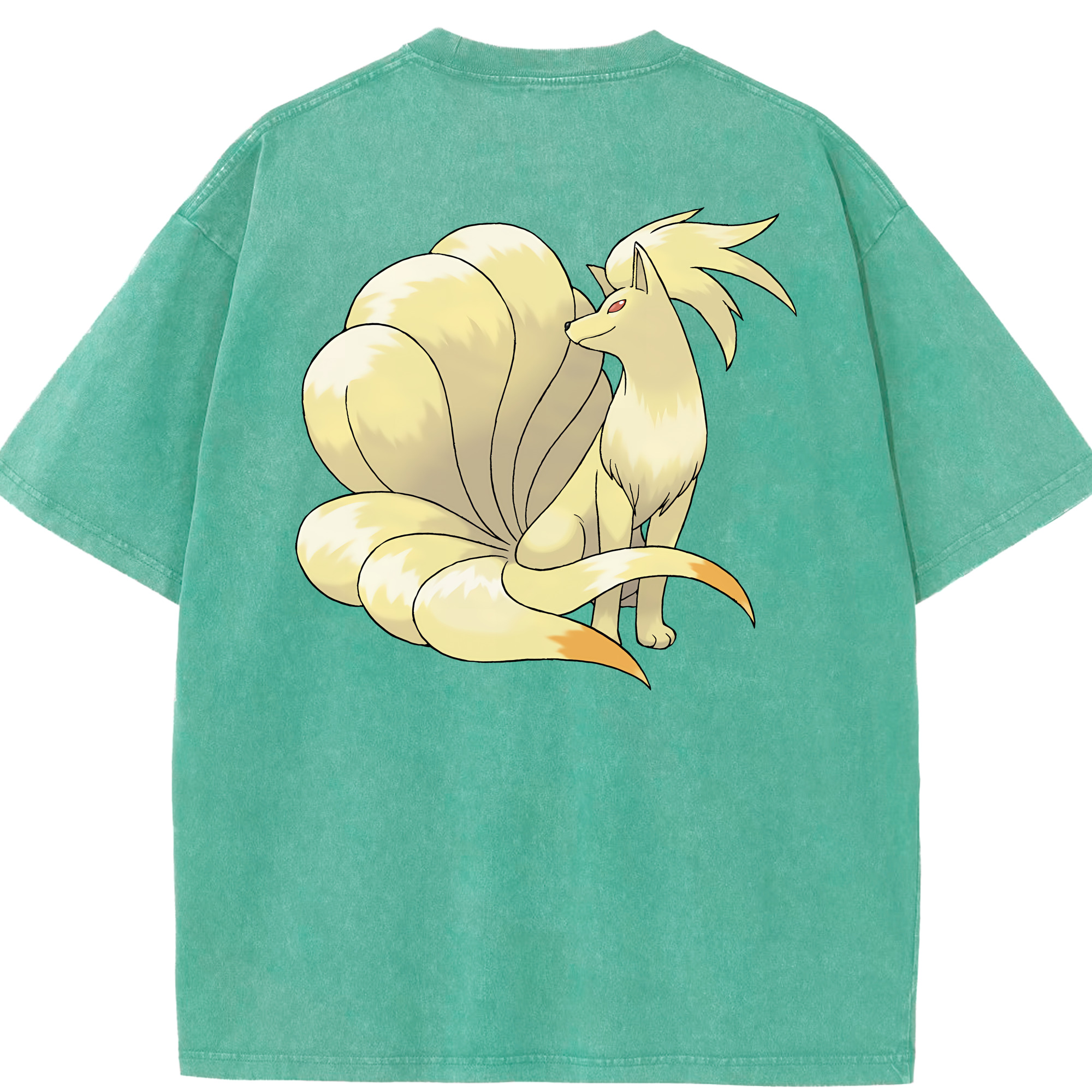 （画像用） ポケットモンスター Pokémon 綿100% ヴィンテージ風 半袖Tシャツ（背面プリント）